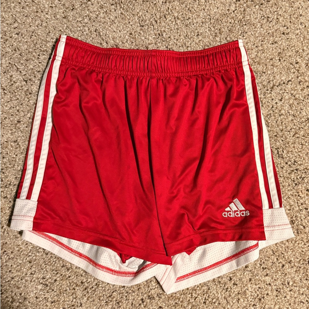 Adidas Tastigo 19 Women's Red and White Shorts